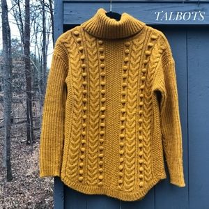 Talbots Marigold Cableknit sweater